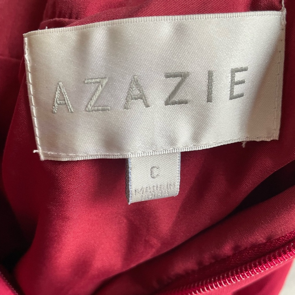 Burgundy Zip Up Bridesmaids Dress